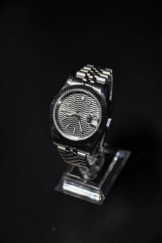 FLUTED GRAY/ BLACK - NH35 automatic watch
